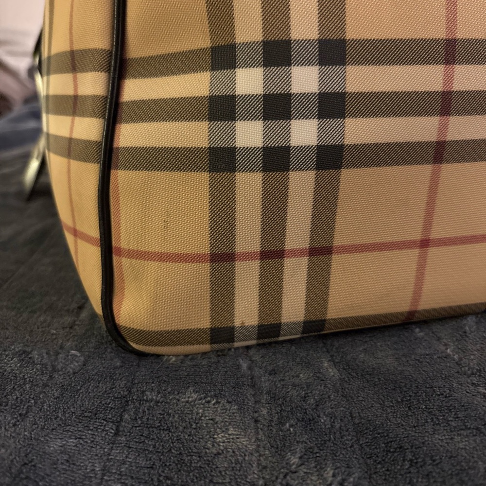 Burberry Nova Check Boston Bag OG Burberry Design Absolute Classic & Authentic - Picture 13 of 15